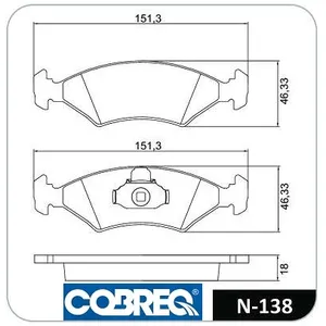 Pastillas de freno delanteras - FORD COURRIER 96/99
