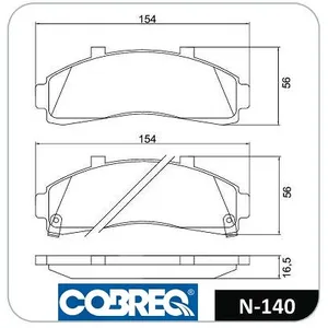 Pastillas de freno delanteras - FORD EXPLORER/ KIA/MAZDA/MERCURI 95/96