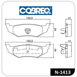 Pastillas de freno traseras - DODGE Intrepid-Neon / PLYMOUNTH 93