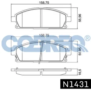 Pastillas de freno delanteras - NISSAN PATHFINDER V6(NUEVO MODEL)/INFINITY 96/ Del
