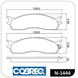 Pastillas de freno delanteras - CHRYSLER/ DODGE RAM