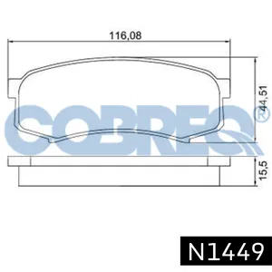 Pastillas de freno traseras - TOYOTA LAND CRUISER/LEXUS 90/94