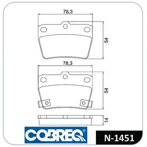 Pastillas de freno traseras - TOYOTA RAV 4 II 1.8-2.0 00/