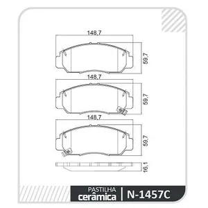 Pastillas de freno cerámicas delanteras - HONDA STREAM - JAZZ