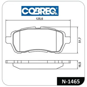Pastillas de freno delanteras - DAIHATSU-FORD-MAZDA MATERIA/FIESTA/2
