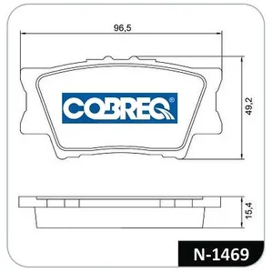 Pastillas de freno traseras - TOYOTA RAV 4 2,4 / CAMRY VI 2,4 - 3,5