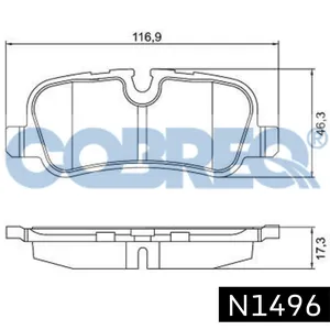 Pastillas de freno traseras - LAND ROVER Discovery III 04/