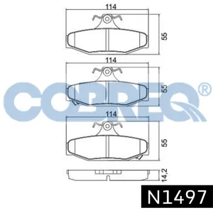 Pastillas de freno traseras - SSANG YONG MUSSO- NEW KORANDO 97/