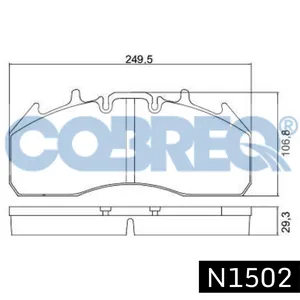 Pastillas de freno - RENAULT TRUCKS MAGNUM PREMIUM 04>/VOLVO 7700-9700 06>