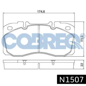 Pastillas de freno - IVECO Eurocargo 60-65-75 91/