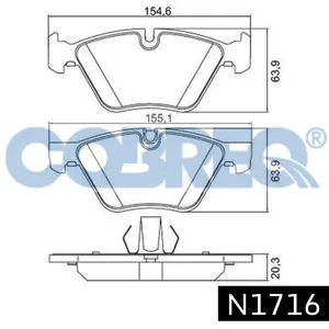 Pastillas de freno delanteras - BMW SERIE 1-3-5-Z4