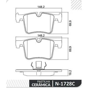 Pastillas de freno delanteras - BMW SERIE 1 08-12 / SERIE 3 01-13 / 4 07-13 / X3 04-11