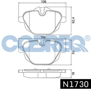 Pastillas de freno traseras - BMW SERIES VI/X3/Z4 09>