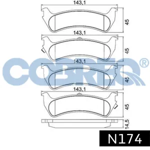 Pastillas de freno traseras - FORD EXPLORER / MERCURI 95/96