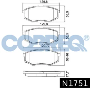 Pastillas de freno delanteras - Hyundai Tucson Kia Sportage 11/