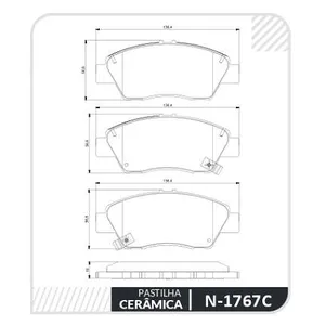 Pastillas de freno cerámicas delanteras - HONDA FIT 2017