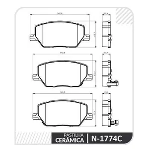 Pastillas de freno cerámicas delanteras - FIAT TORO - JEEP RENEGADE