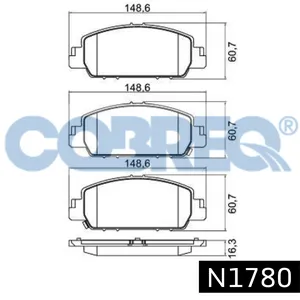 Pastillas de freno delanteras - HONDA HRV 2015 > HONDA CIVIC 2017 >