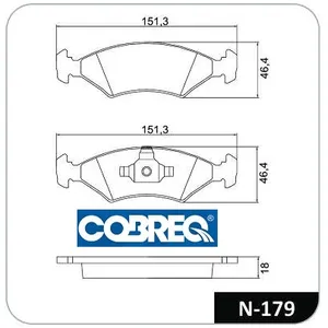 Pastillas de freno delanteras - FORD FIESTA / COURIER 2009>
