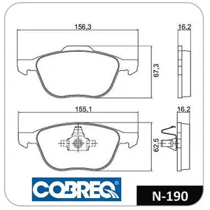 Pastillas de freno delanteras - FORD/VOLVO KUGA - ECOSPORT - S40