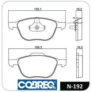 Pastillas de freno delanteras - FORD Fiesta-Focus-Transit-Tourneo 02/