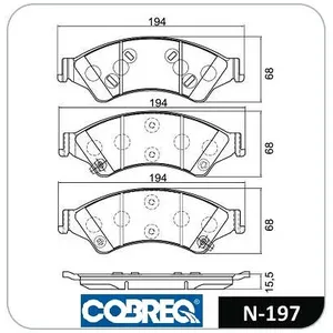 Pastillas de freno delanteras - FORD RANGER 2012>