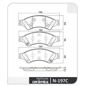 Pastillas de freno cerámicas delanteras - FORD RANGER 2012>