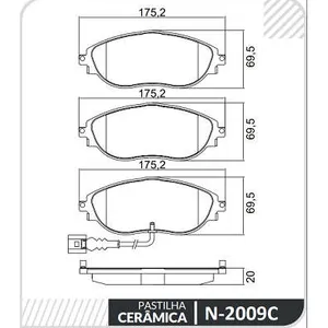 Pastillas de freno delanteras - AUDI A3 / VW SHARAN / VW CC / PASSAT 2011>