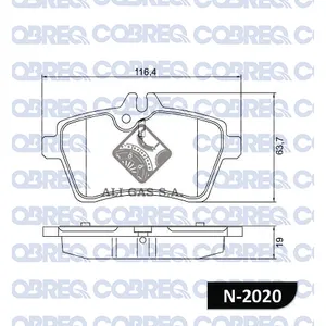 Pastillas de freno delanteras - MERCEDES BENZ CLASE A / B
