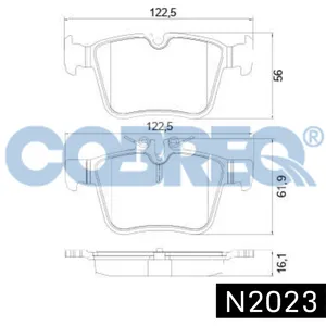 Pastillas de freno traseras - MERCEDES BENZ: CLASE C 200 - C 250 - C 300 - C 400 4 MATIC 2013/2018