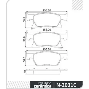 Pastillas de freno delanteras - CHEVROLET CRUZE 2016 >