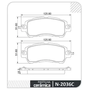 Pastillas de freno delanteras - NISSAN KICKS 1.6S / 1.6SL 2017 >