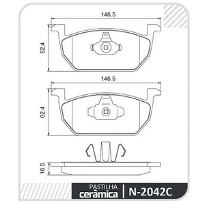 Pastillas de freno delanteras - Volkswagen Golf VII 2014 > VW T-CROSS