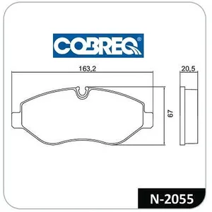 Pastillas de freno delanteras - MERCEDES BENZ SPRINTER 06/à(+ CABLES)