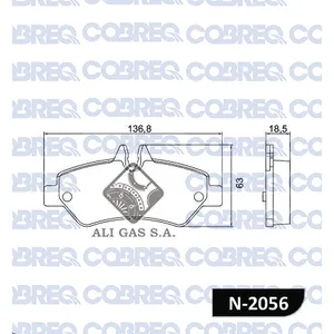 Pastillas de freno traseras - MERCEDES BENZ SPRINTER 02-11 / VW CRAFTER 04-11