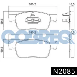 Pastillas de freno delanteras - CITROEN JUMPY 1.6 HDI / PEUGEOT EXPERT 1.6 HDI 04/2016 ->