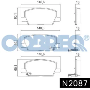 Pastillas de freno delanteras - CHEVROLET TRACKER 2017->