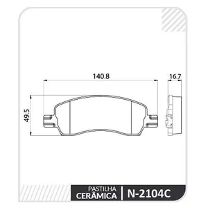 Pastillas de freno cerámicas delanteras - FIAT PULSE 2021/à