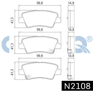 Pastillas de freno traseras - KIA RIO III 09/2011