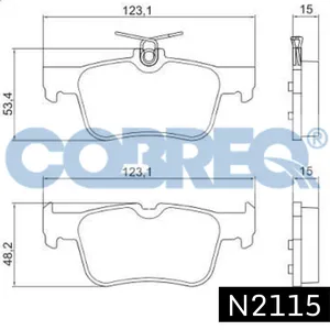 Pastillas de freno traseras - FORD KUGA II / MONDEO 2014 >