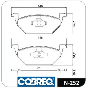 Pastillas de freno delanteras - AUDI A3/SEAT LEON/SKODA/VOLKSWAGEN GOLF-BORA 96/
