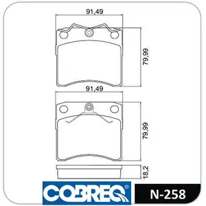 Pastillas de freno delanteras - VOLKSWAGEN TRANSPORTER-CARAVELLE 98/99