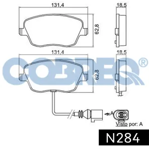Pastillas de freno delanteras - VW POLO IV/SEATIbiza/SKODA Fabia 01/