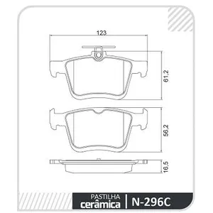 Pastillas de freno traseras - Audi A3 12/ Volkswagen Golf 12/ TAOS 1.4 250 TSI