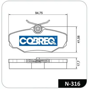 Pastillas de freno traseras - CHEVROLET -MONZA 89/à