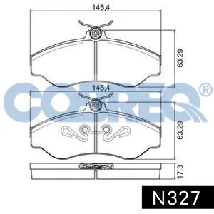 Pastillas de freno delanteras - PICK UP S-10 95>