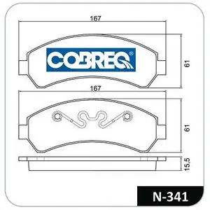 Pastillas de freno delanteras - CHEVROLET -BLAZER 4WD 97/99