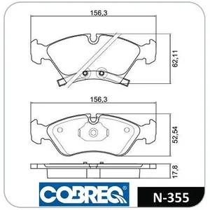 Pastillas de freno delanteras - CHEVROLET MERIVA ROD 14