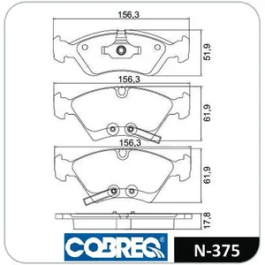 Pastillas de freno delanteras - CHEVROLET MERIVA 1.8 8v LINEA NUEVA - ZAFIRA 2.0 8v 2010 ->