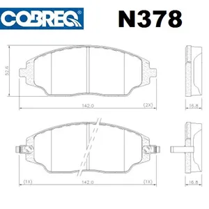 Pastillas de freno delanteras - CHEVROLET SONIC 2011>